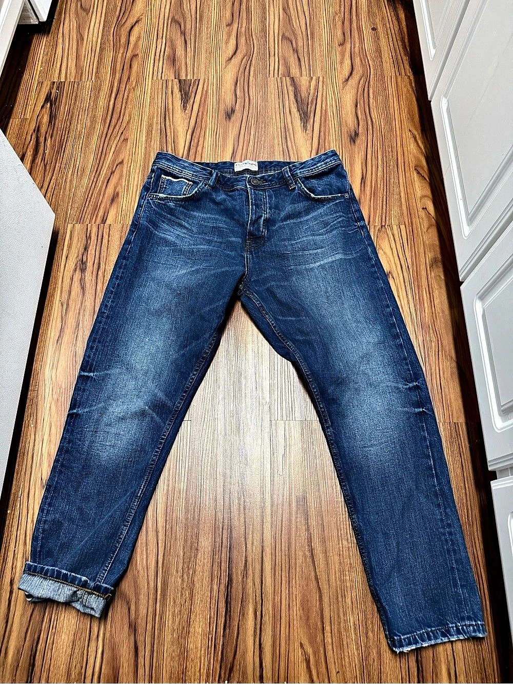 The Stronghold Men’s 36x30 Redline Selvedge Jeans Relaxed Tapered